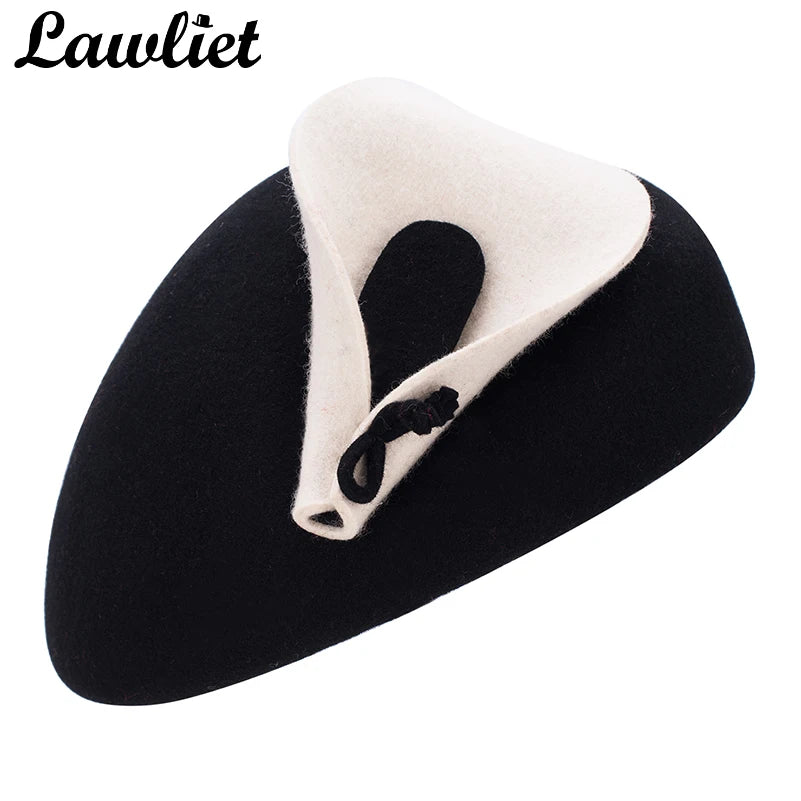 Ladies Vintage Style Fascinators Wool Pillbox Hat  Beret Cocktail Cheltenham Fesitval Hats Women Hat A209