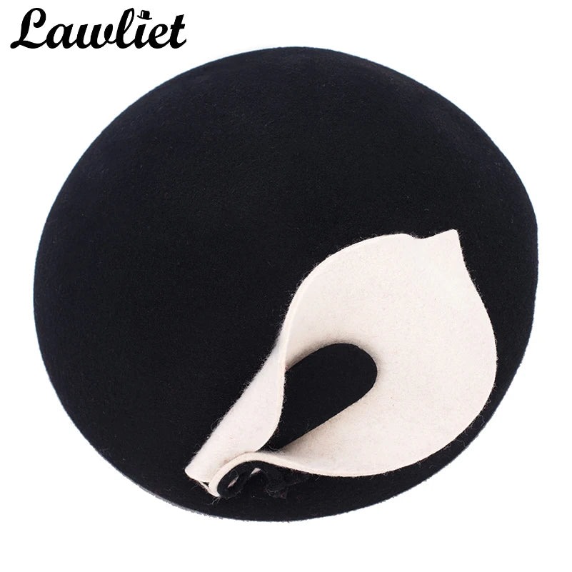 Ladies Vintage Style Fascinators Wool Pillbox Hat  Beret Cocktail Cheltenham Fesitval Hats Women Hat A209