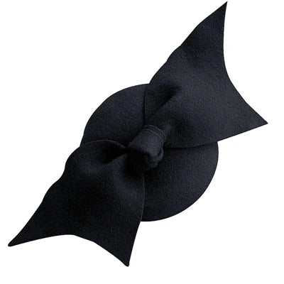 Dana Fascinator Angel Wing Ladies Pillbox Headpiece Cocktail Derby Church Wool Hat A194