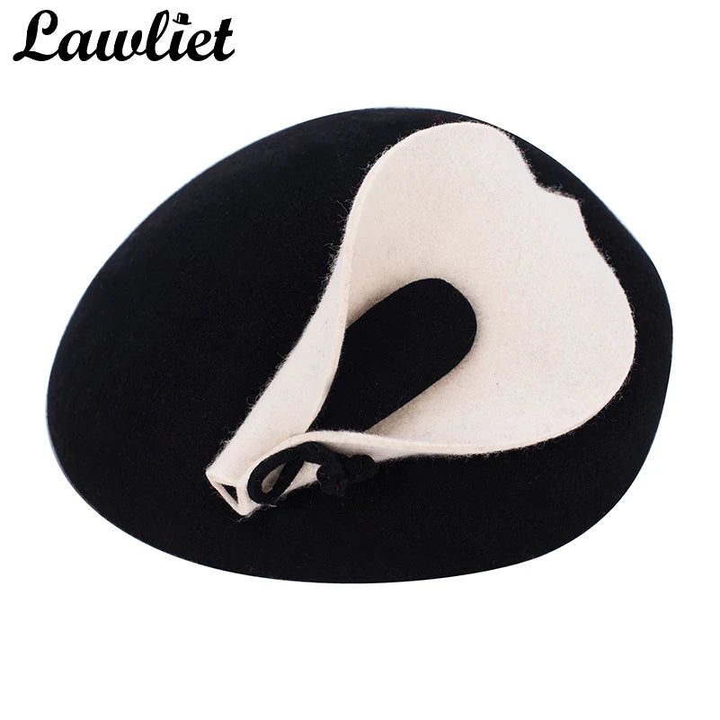 Ladies Vintage Style Fascinators Wool Pillbox Hat  Beret Cocktail Cheltenham Fesitval Hats Women Hat A209