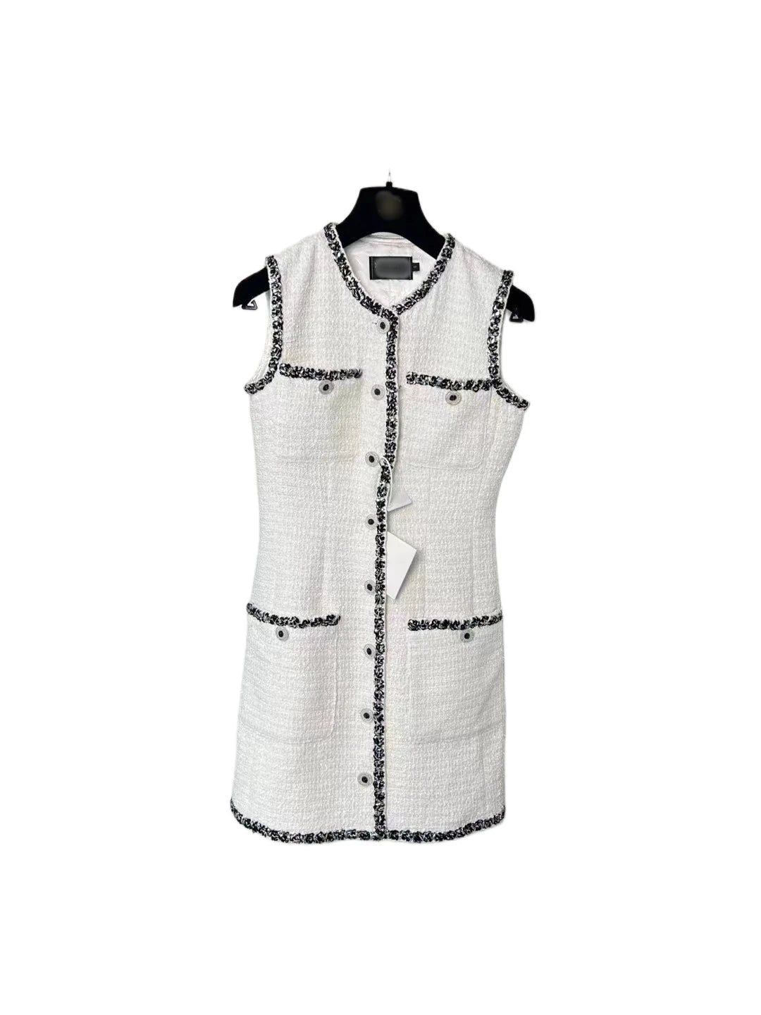 Blackfeather sleeveless vest dress, high waist, French style, for dinner, spring/summer, new,