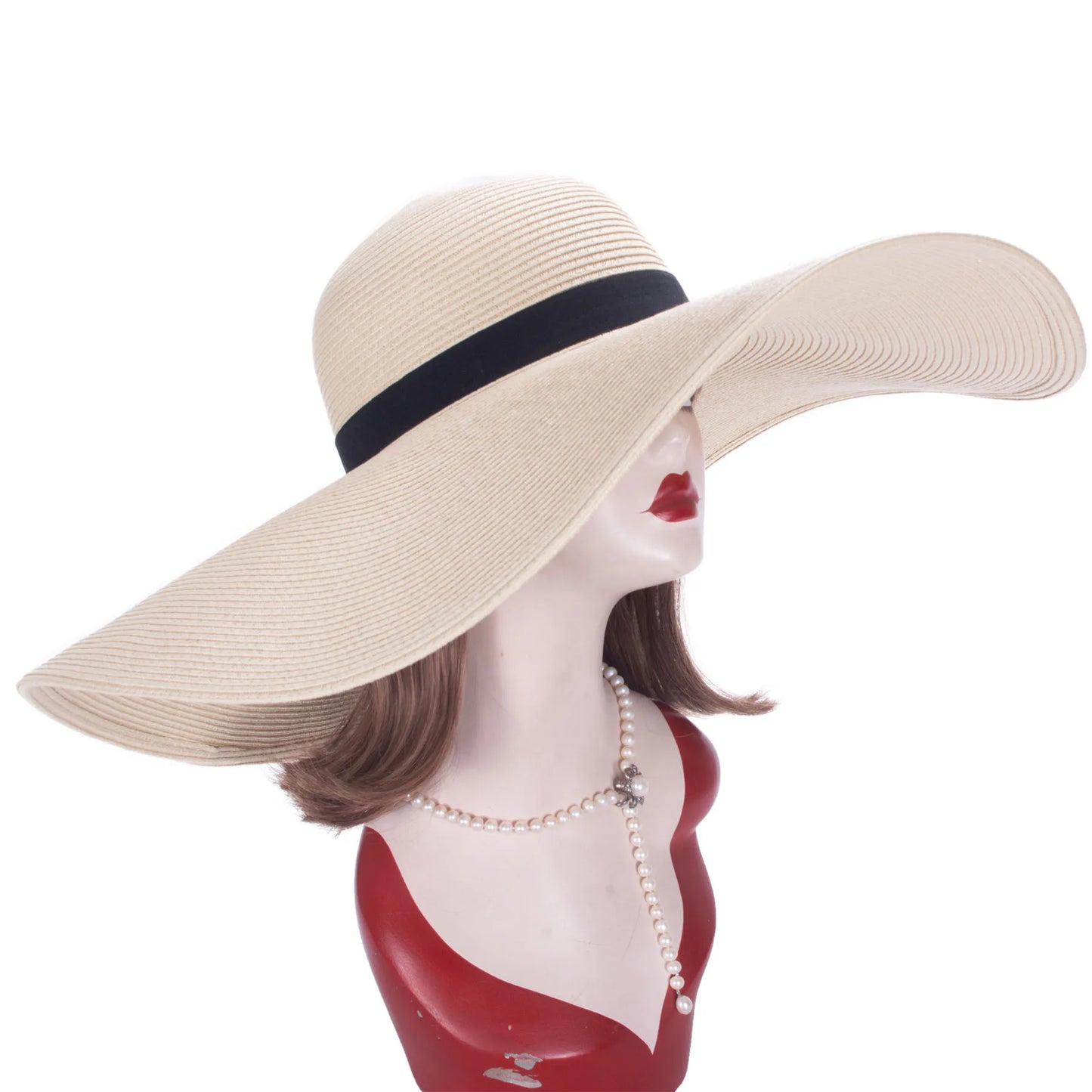 7.1''/18cm Foldable Oversized Huge Wide Brim Sun Beach Straw Hats Womens Floppy Dressy A330