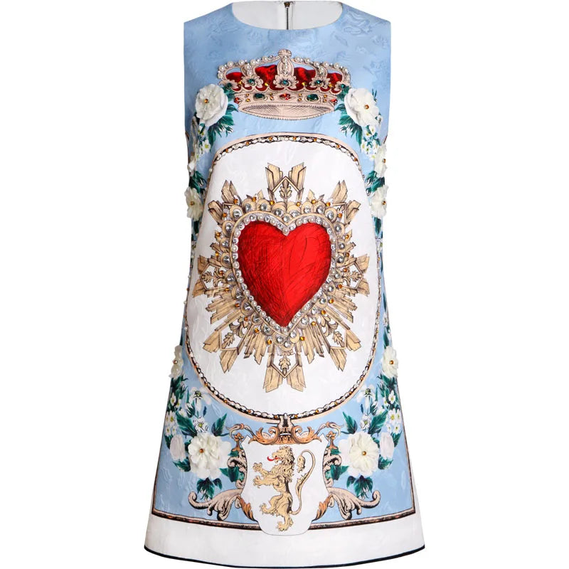 Retro French Court Socialite Elegant Dress 2023 Summer New Heavy Beads High-Grade Light Luxury Dress Short Vest Dress for Women