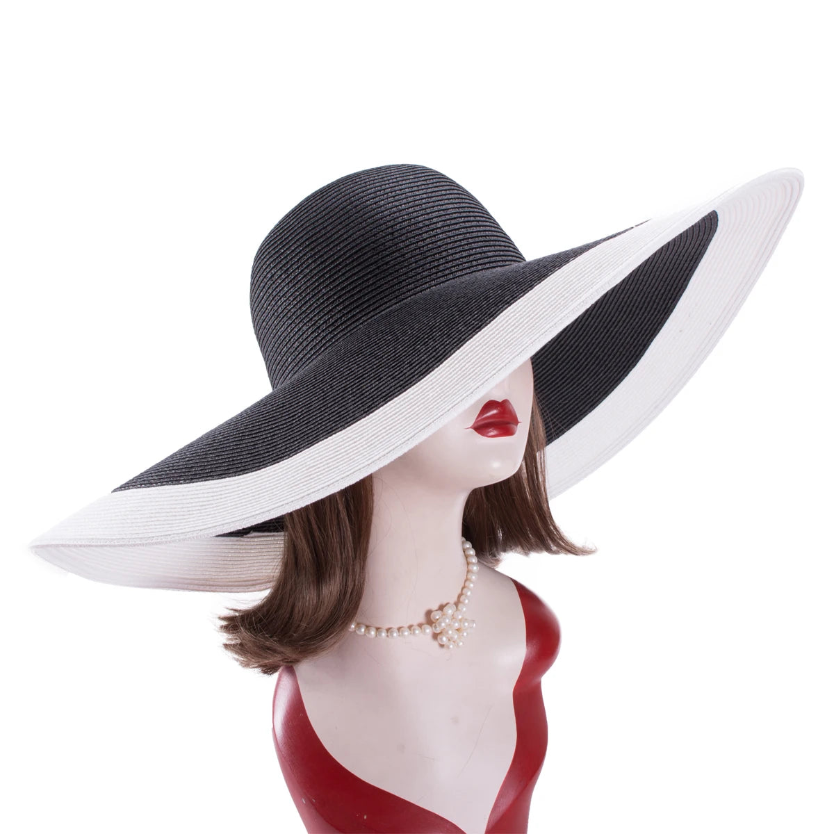 7.1''/18cm Foldable Oversized Huge Wide Brim Sun Beach Straw Hats Womens Floppy Dressy A330