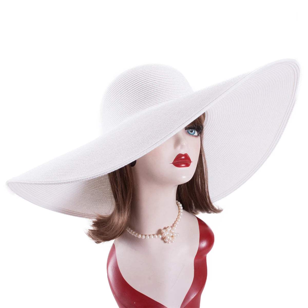 7.1''/18cm Foldable Oversized Huge Wide Brim Sun Beach Straw Hats Womens Floppy Dressy A330