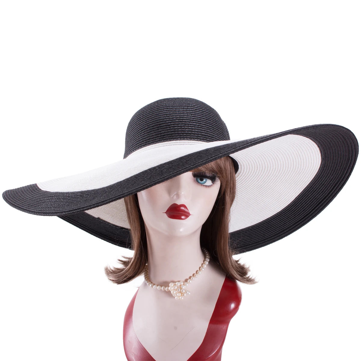 7.1''/18cm Foldable Oversized Huge Wide Brim Sun Beach Straw Hats Womens Floppy Dressy A330